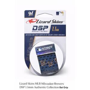 Lizard Skins DSP 1.1mm Bat Grip Milwaukee Brewers MLB Authentic Collection New